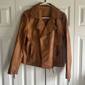 Faux leather jacket